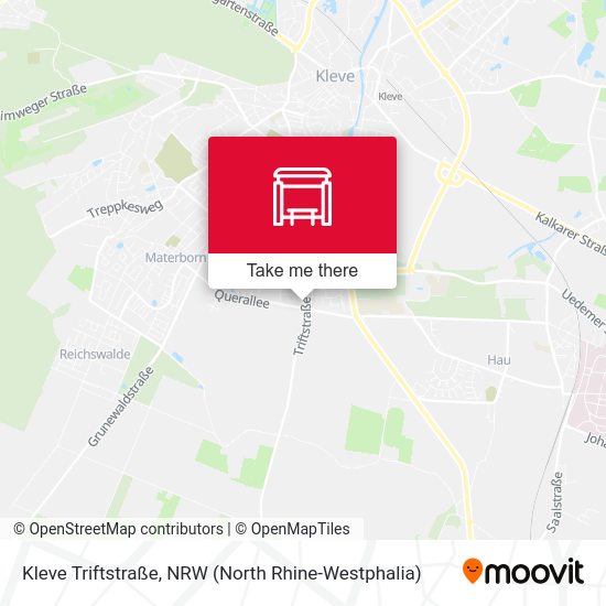 Kleve Triftstraße map