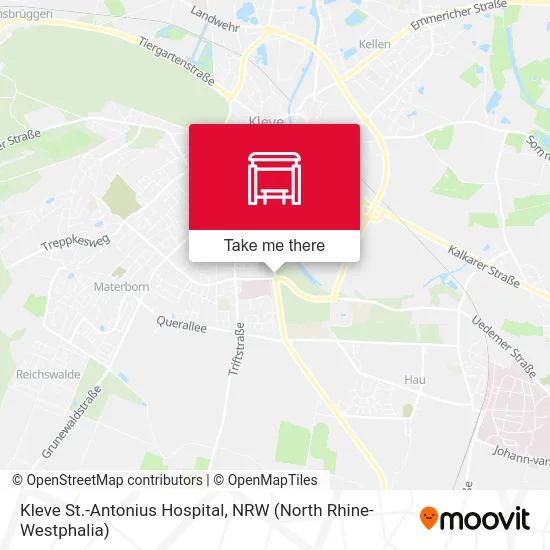 Kleve St.-Antonius Hospital map