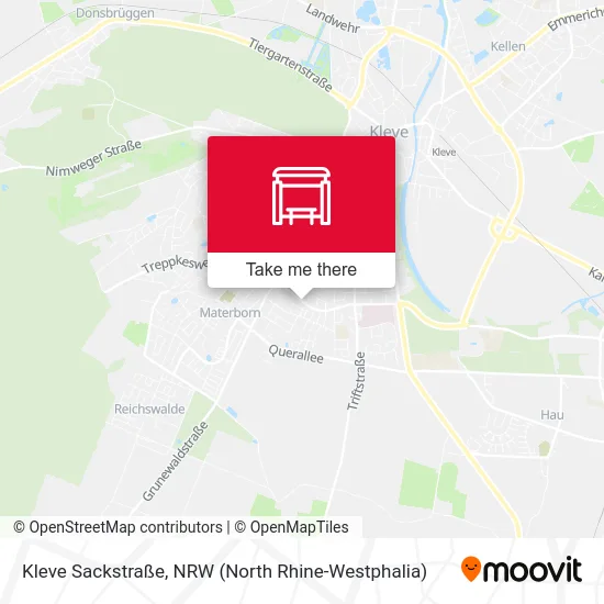 Kleve Sackstraße map