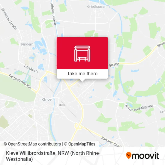 Kleve Willibrordstraße map