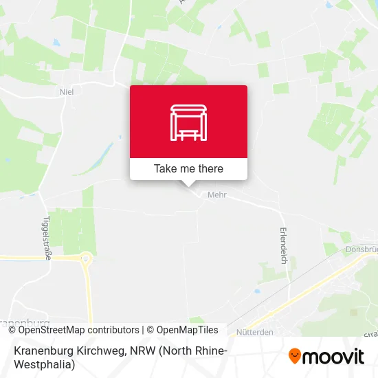 Kranenburg Kirchweg map