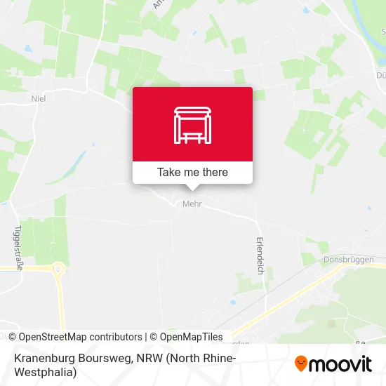 Kranenburg Boursweg map