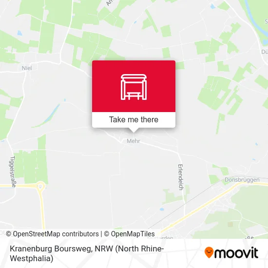 Kranenburg Boursweg map