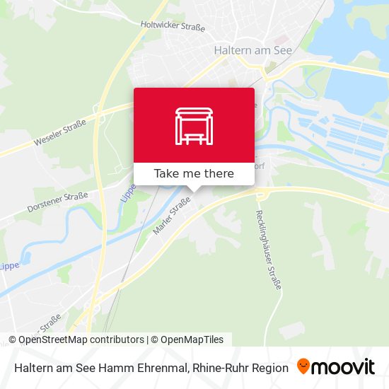 Haltern am See Hamm Ehrenmal map