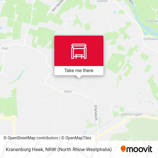 Kranenburg  Heek map