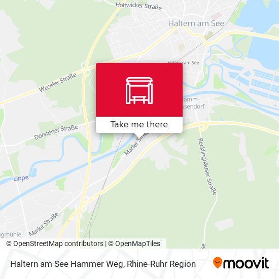 Haltern am See Hammer Weg map