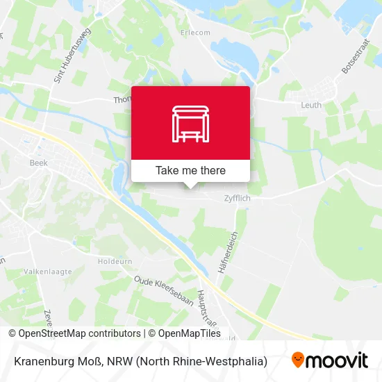 Kranenburg Moß map