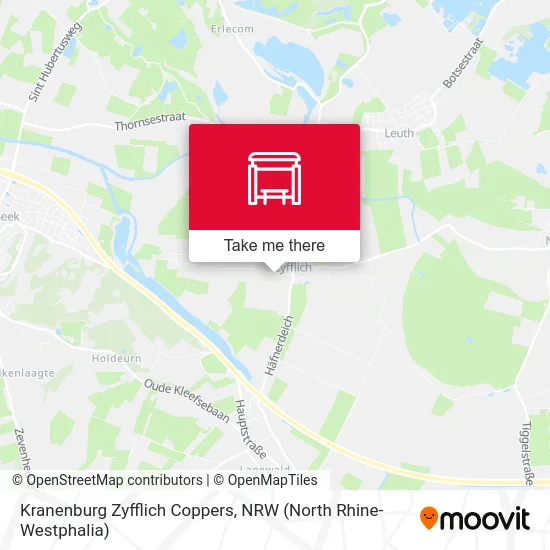 Kranenburg Zyfflich Coppers map