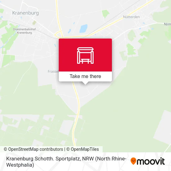 Карта Kranenburg Schotth. Sportplatz