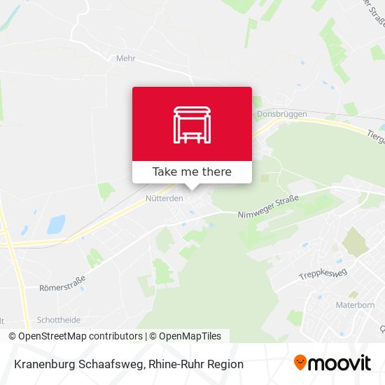 Kranenburg Schaafsweg map