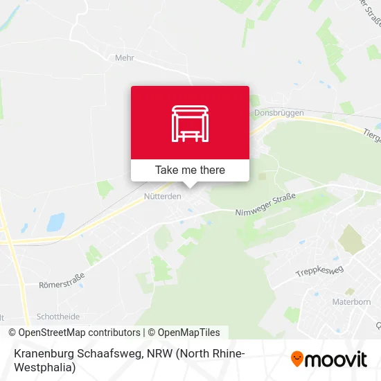 Kranenburg Schaafsweg map