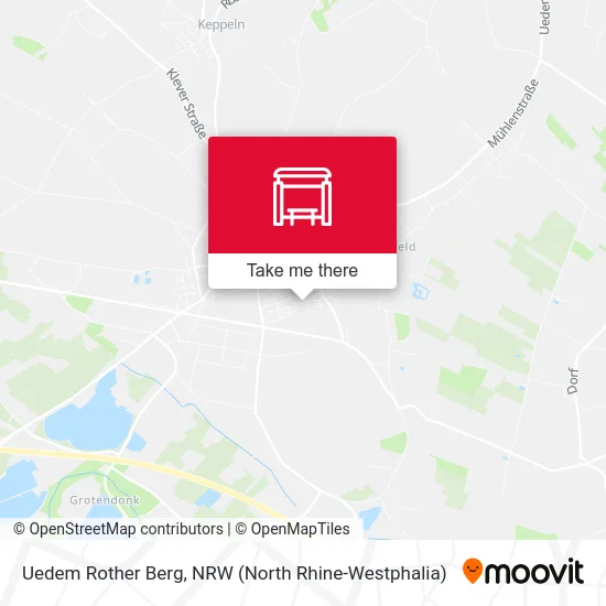 Карта Uedem Rother Berg