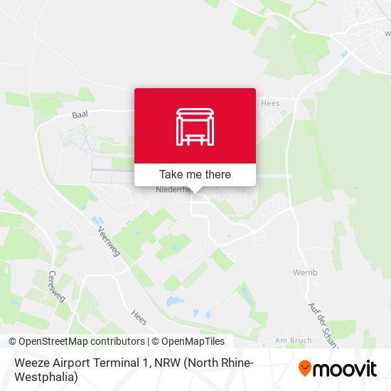 Weeze Airport Terminal 1 map