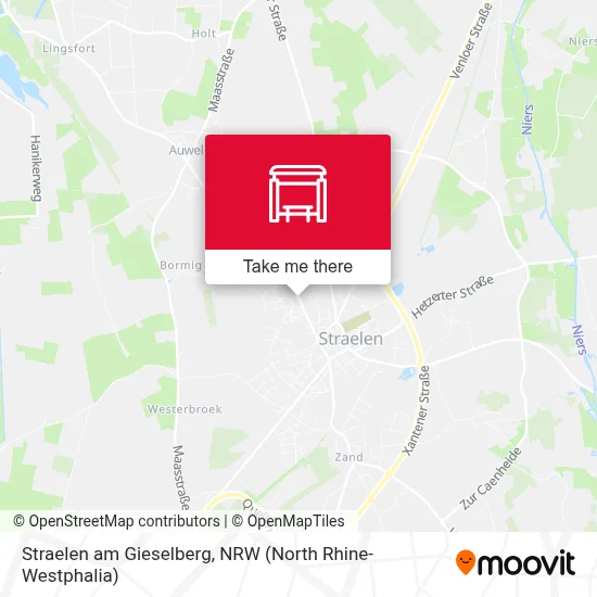 Straelen am Gieselberg map