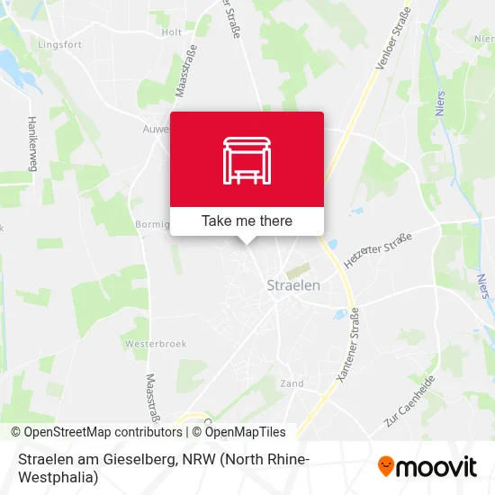 Straelen am Gieselberg map