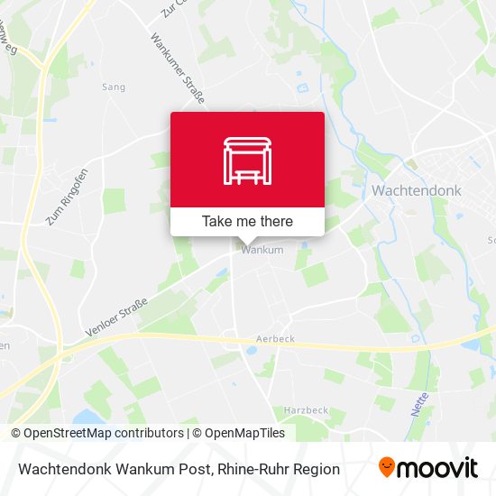 Wachtendonk Wankum Post map