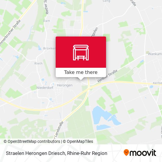 Straelen Herongen Driesch map