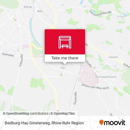 Bedburg-Hau Ginsterweg map
