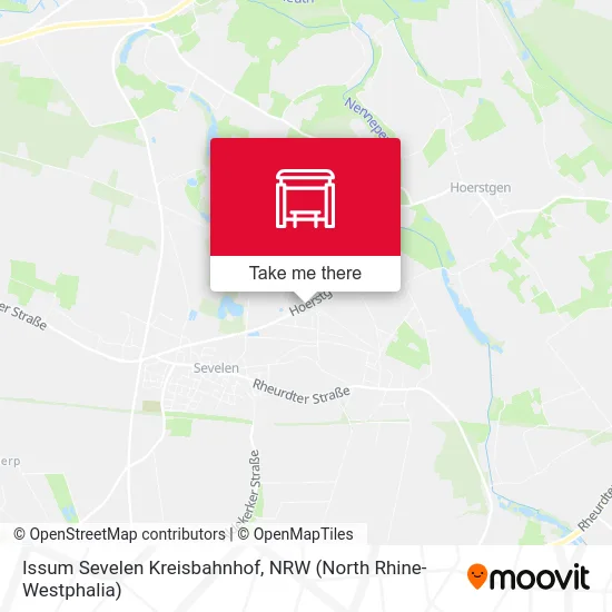 Issum Sevelen Kreisbahnhof map