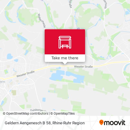 Geldern Aengenesch B 58 map