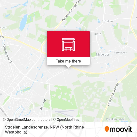 Straelen Landesgrenze map