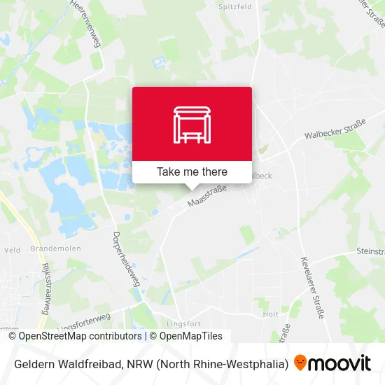 Карта Geldern Waldfreibad
