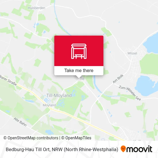 Bedburg-Hau Till Ort map