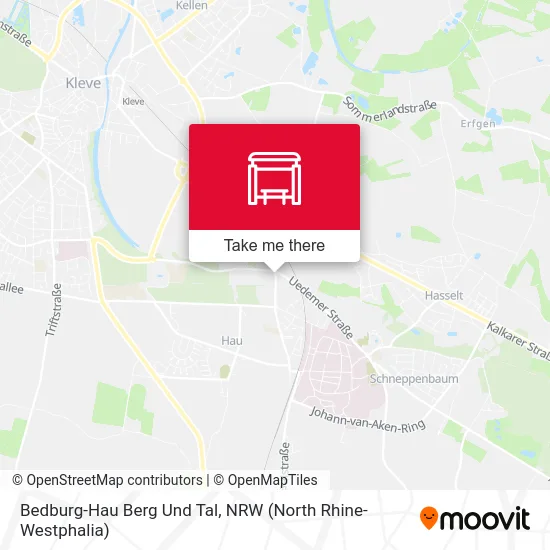 Bedburg-Hau Berg Und Tal map