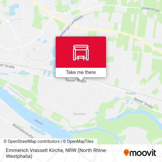Карта Emmerich Vrasselt Kirche