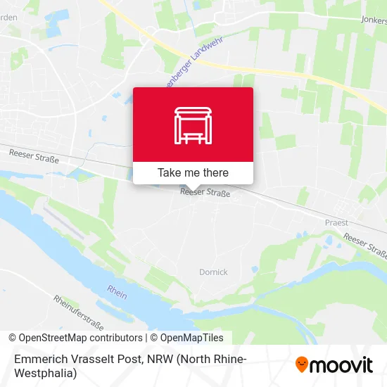 Карта Emmerich Vrasselt Post