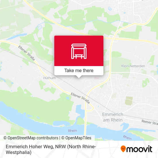 Emmerich Hoher Weg map