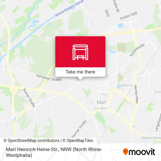 Карта Marl Heinrich-Heine-Str.
