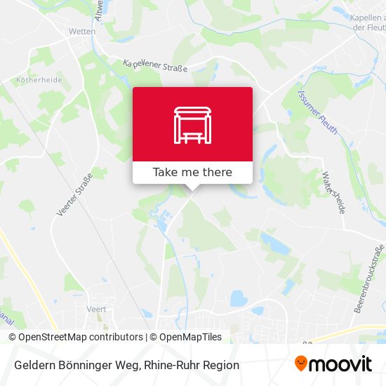 Geldern Bönninger Weg map