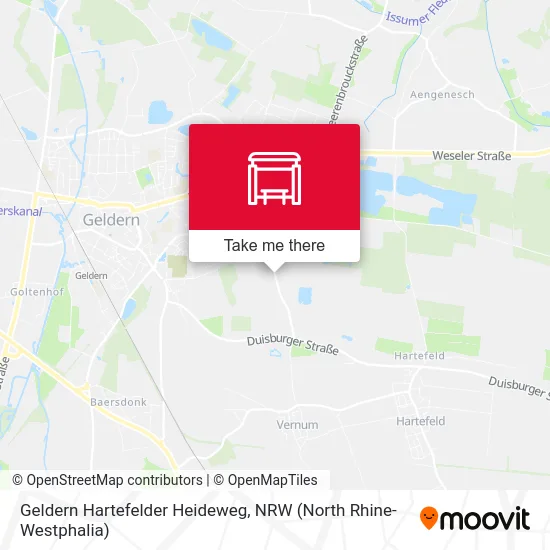 Карта Geldern Hartefelder Heideweg