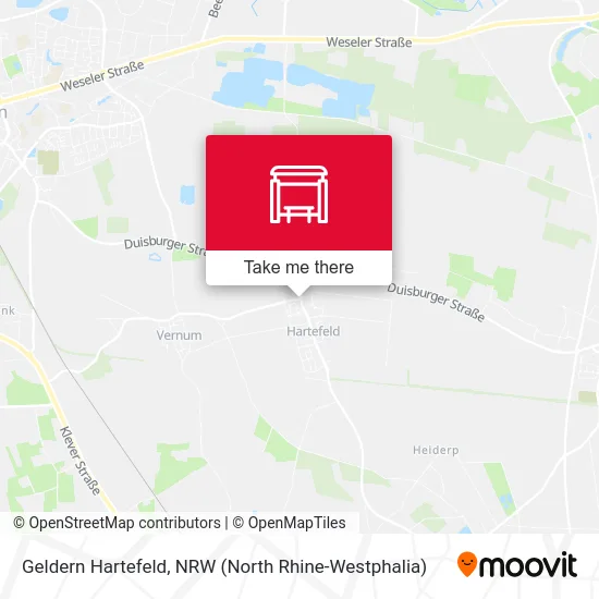 Карта Geldern Hartefeld