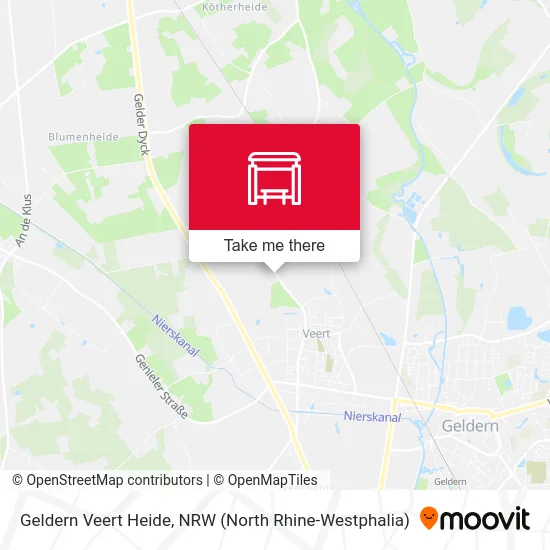 Карта Geldern Veert Heide