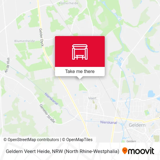 Geldern Veert Heide map