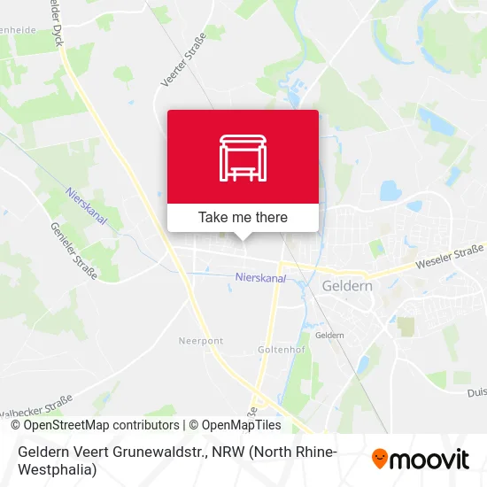 Карта Geldern Veert Grunewaldstr.
