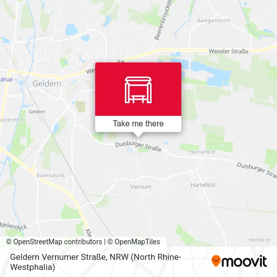 Карта Geldern Vernumer Straße
