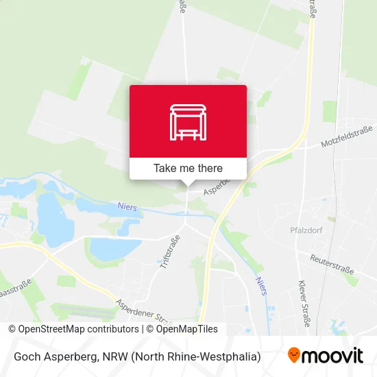 Goch Asperberg map