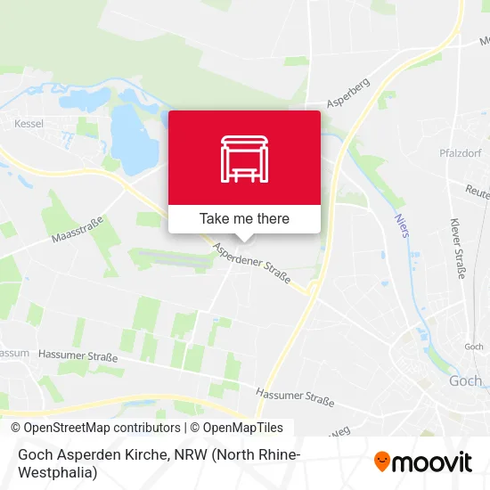 Goch Asperden Kirche map