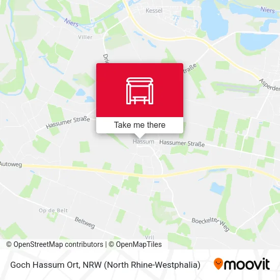 Карта Goch Hassum Ort