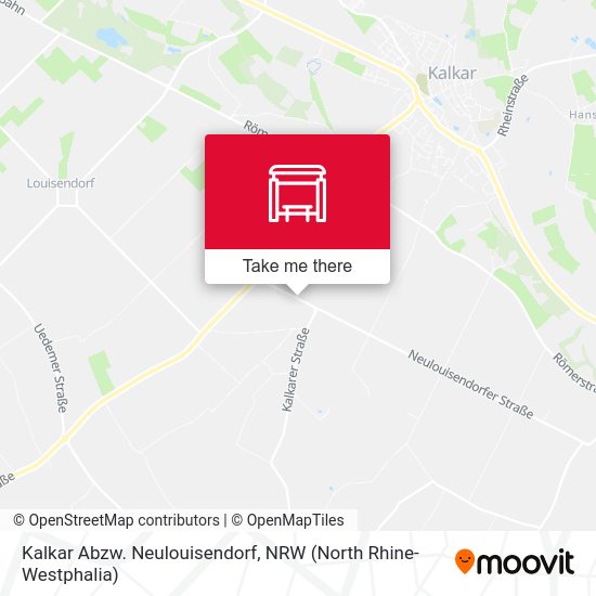 Kalkar Abzw. Neulouisendorf map
