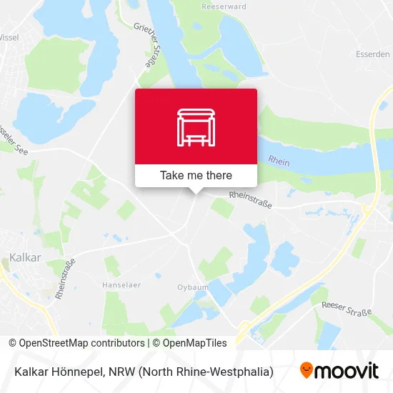 Kalkar Hönnepel map