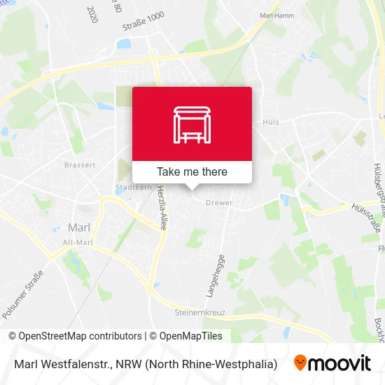 Marl Westfalenstr. map