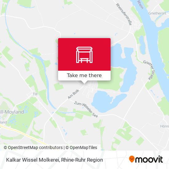 Kalkar Wissel Molkerei map