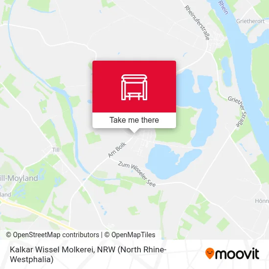 Kalkar Wissel Molkerei map