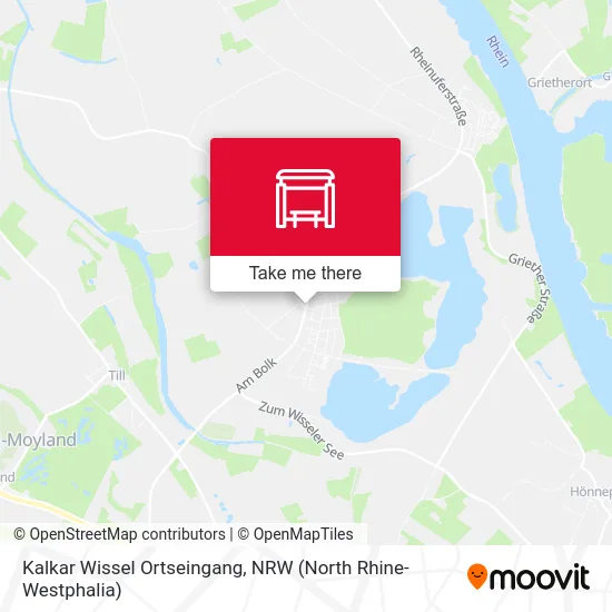 Kalkar Wissel Ortseingang map