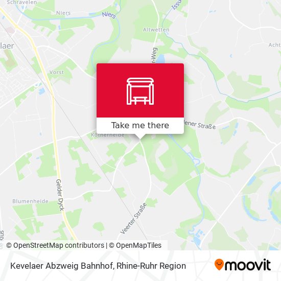 Kevelaer Abzweig Bahnhof map