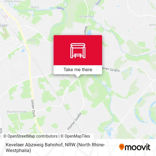 Карта Kevelaer Abzweig Bahnhof